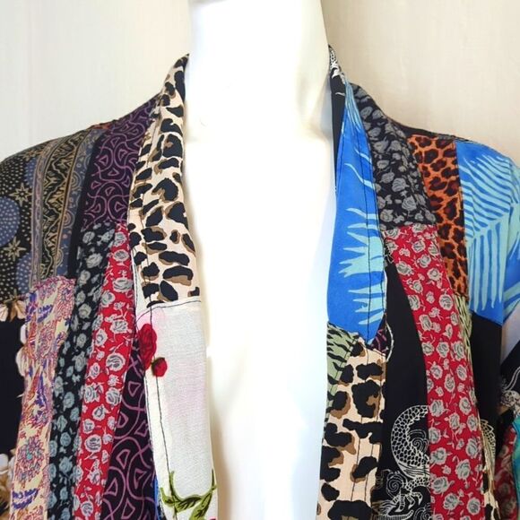 Boho Kimono Heavy Patchwork One Size - Picture 5 of 5